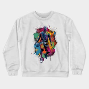 Basketball Player Illustration Crewneck Sweatshirt